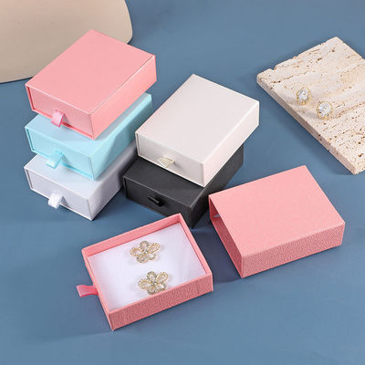 A caixa de empacotamento de Ring Necklace Storage Art Paper do armazenamento criativo da joia da forma ajustou o saco decorativo do armazenamento